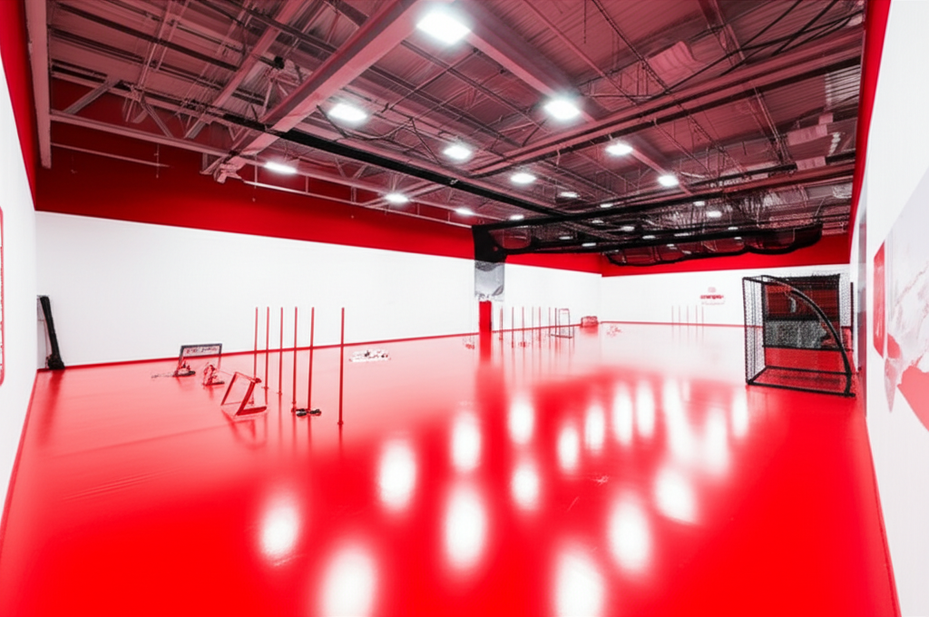 Innendørs treningsfasiliteter - Rød Keeperakademi