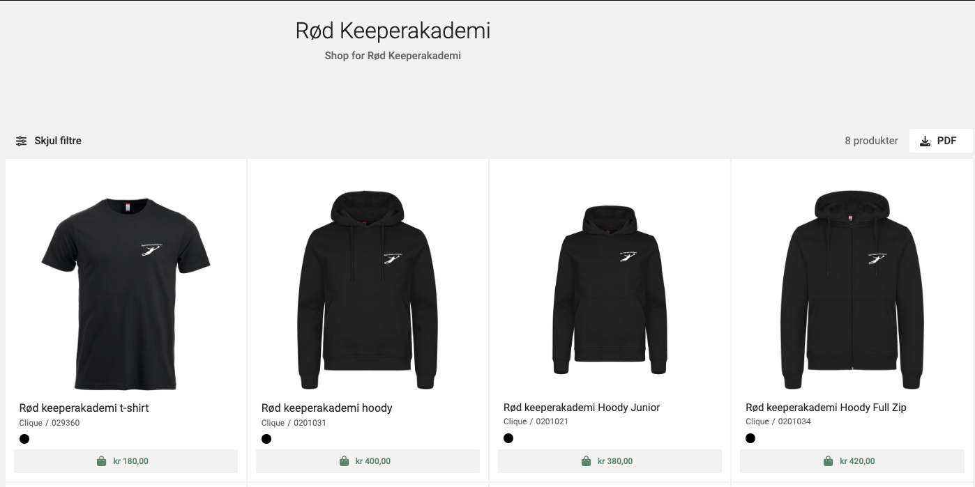 Rød keeperakademi med lansering av klær! - Bilde 1